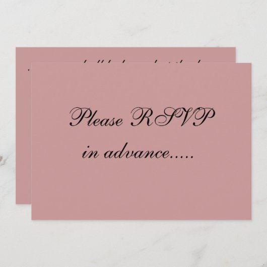 Grappige RSVP-uitnodigingen Kaart (Voorkant / Achterkant)