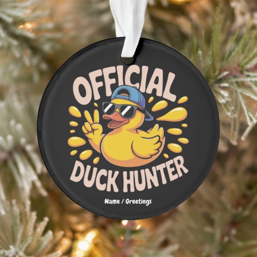 Grappige Rubber Eend Jacht Cruise Squad Lachen Ornament (Boom)