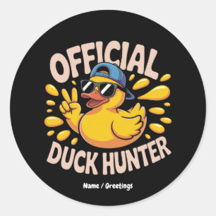Grappige Rubber Eend Jacht Cruise Squad Lachen Ronde Sticker