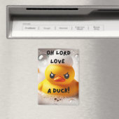 Grappige Rubber Eend Lord Love Een Eend Quote Magneet (Insitu (Vaatwasser))