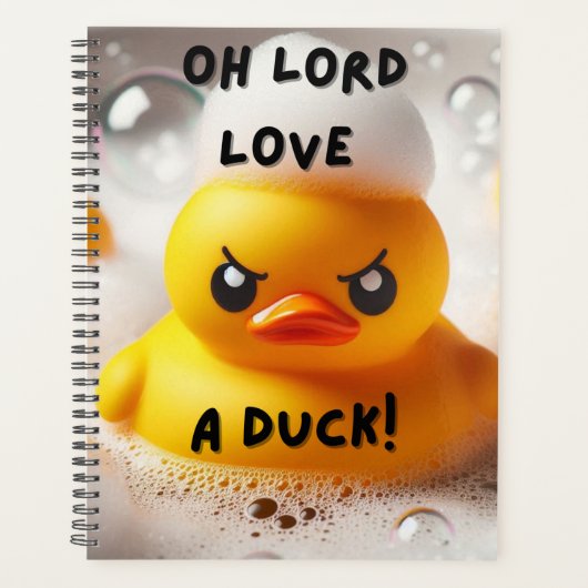 Grappige Rubber Eend Lord Love Een Eend Quote Planner (Voorkant)