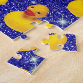 Grappige Rubber Eenden Geel Eendje Boerderij Diere Legpuzzel (Zijkant)