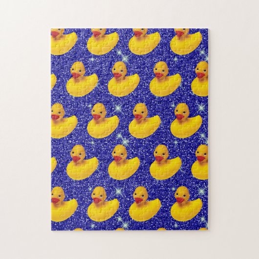 Grappige Rubber Eenden Geel Eendje Boerderij Diere Legpuzzel (Verticaal)
