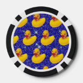Grappige Rubber Eenden Geel Eendje Boerderij Diere Poker Chips (Achterkant)