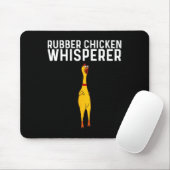 Grappige Rubber Kip Geschenk Mannen Vrouwen Rubber Muismat (Met muis)