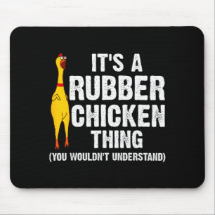 Grappige Rubber Kip Geschenk Mannen Vrouwen Rubber Muismat