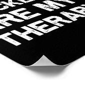 Grappige Rubber Kip Geschenk Mannen Vrouwen Rubber Poster (Hoek)
