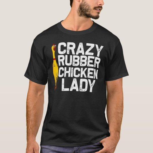 Grappige Rubber Kip Geschenk Vrouwen Moeder Rubber T-shirt (Voorkant)