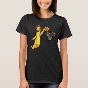 Grappige Rubber Kip spelen basketbalspeler Spo T-shirt