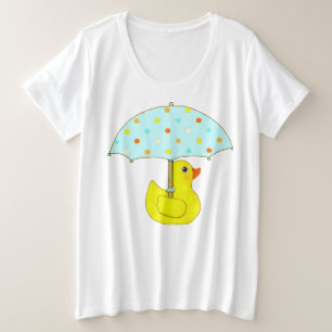 Grappige rubberen eend  grote maat t-shirt