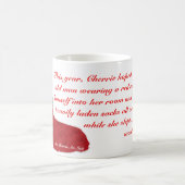 Grappige Rude Risqué Humorous Pinup kerst Mok (Center)