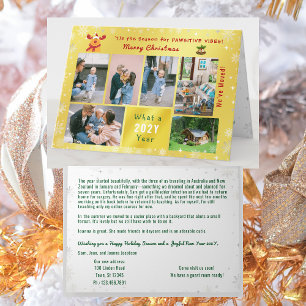 Grappige Rudolph 7 foto's Collage We hebben Golden Feestdagen Kaart