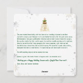 Grappige Rudolph Oh Herten Vrede Liefde Vreugde Go Feestdagenkaart (Achterkant)