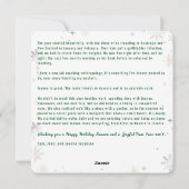 Grappige Rudolph Oh Herten Vrede Liefde Vreugde Go Feestdagenkaart (Achterkant)