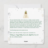 Grappige Rudolph Oh Herten Vrede Liefde Vreugde Mo Feestdagenkaart (Achterkant)