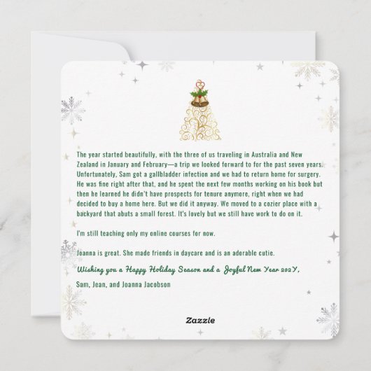 Grappige Rudolph Oh Herten Vrede Liefde Vreugde Mo Feestdagenkaart (Achterkant)