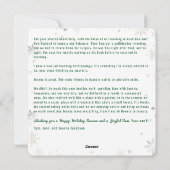 Grappige Rudolph Vrede Liefde Vreugde Elegante Gou Feestdagenkaart (Achterkant)