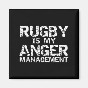 Grappige Rugby Citaat Vintage Cadeau Rugby Is Mijn Magneet