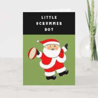 Grappige Rugby Kerst Kaarten