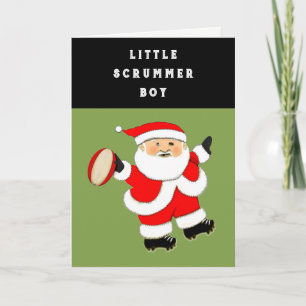 Grappige Rugby Kerst Kaarten