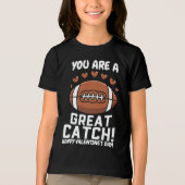 Grappige rugby Valentijnsdag Tri-Blend Shirt (Voorkant)