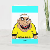 GRAPPIGE RUGBY VERJAARDAG KAART (Achterkant)