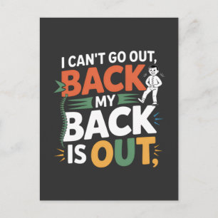 Grappige Rugpijn Chiropractische Quote Briefkaart
