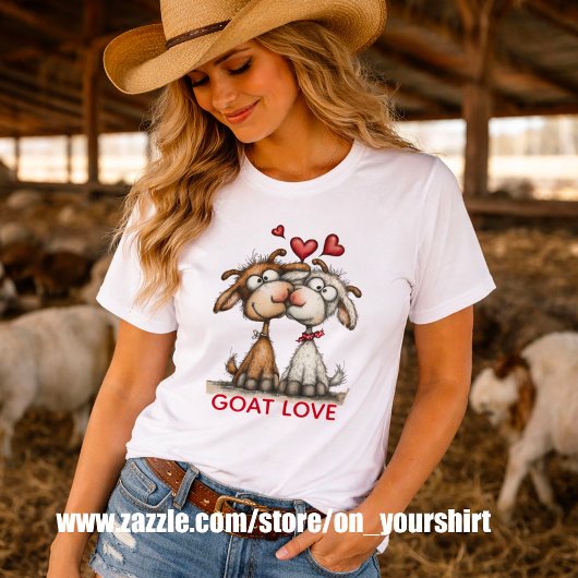 Grappige Ruige Geiten Verliefd Tri-Blend Shirt