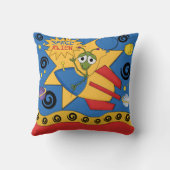 Grappige ruimte buitenaardse kussen (Achterkant)