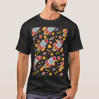 Grappige ruimte fantasie patroon - tot oneindig en t-shirt