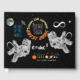 Grappige Ruimte Wiskunde Wetenschap Geek Astronaut Gastenboek