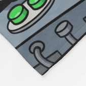 Grappige Ruimtehond "Barkonaut" Bulldog Lovers Gal Fleece Deken (Hoek)