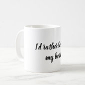 Grappige ruiter ruitersport koffiemok (Voorkant links)