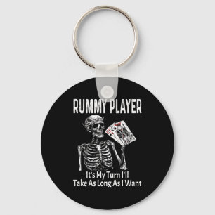Grappige Rummy Speler Het Is Mijn Beurt Ik Zal Eve Sleutelhanger