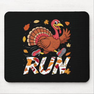 Grappige Run Hardlopen 5k Race Turkey Trot Thanksg Muismat