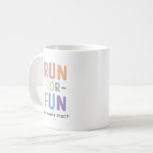 Grappige Run voor Fun Runners Koffiemok (Voorkant links)