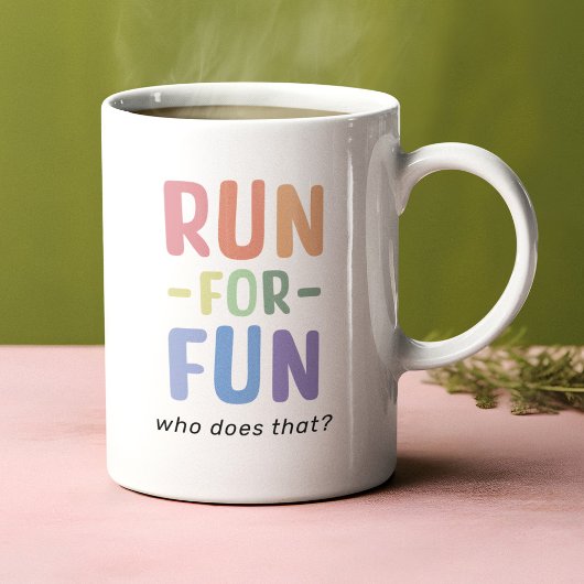 Grappige Run voor Pretlopers Koffiemok
