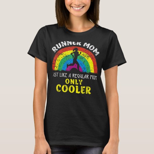 Grappige Runner Moeder Marathon Running Voor Vrouw T-shirt (Voorkant)