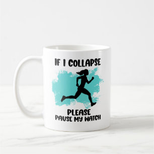 Grappige Runner's Life Quote Koffiemok