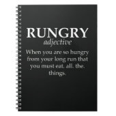 Grappige Running Gifts Runner Gezegde Marathon Quo Notitieboek (Voorkant)