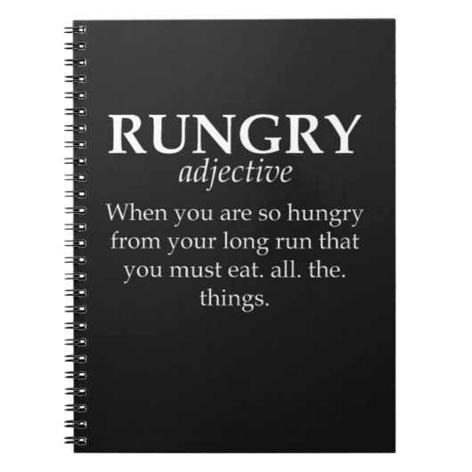Grappige Running Gifts Runner Gezegde Marathon Quo Notitieboek (Voorkant)