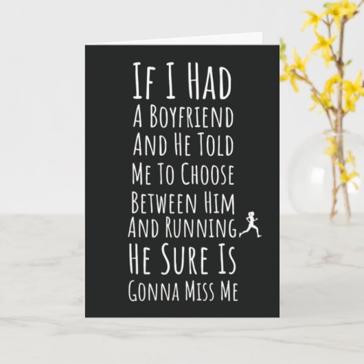 Grappige Running Kaarten Runner Fitness Exercise H (Gele Bloem)