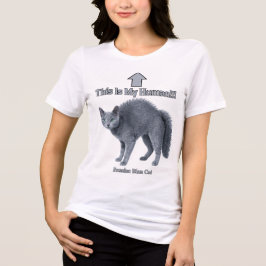 Grappige Russische Blauwe Kat – Dit Is Mijn Mens Tri-Blend Shirt