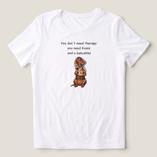 Grappige Russische humor Tri-Blend Shirt (Design voorkant)