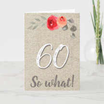Grappige Rustieke 60 Ach Wat 60ste Bloemige Verjaa