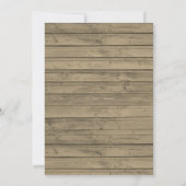 Grappige rustieke camping pensioen kaart (Achterkant)