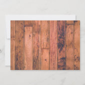 Grappige rustieke foto bruiloft save the date (Achterkant)