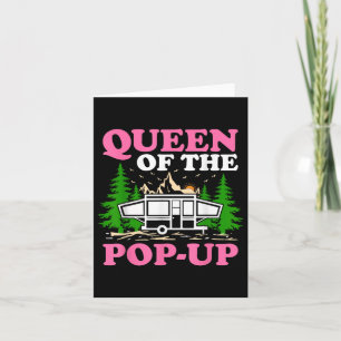Grappige RV Camping Queen of the Pop Up Camper Kaart