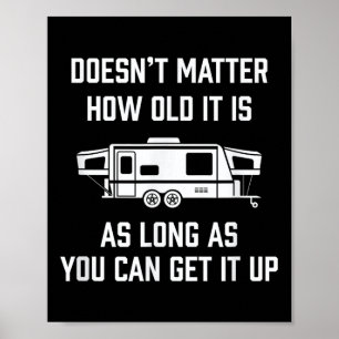 Grappige Rv Pop-Up Camper Reis Cadeau - Motorhome  Poster