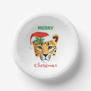 Grappige Safari dieren Cheetah luipaard Santa Xmas Papieren Kommen